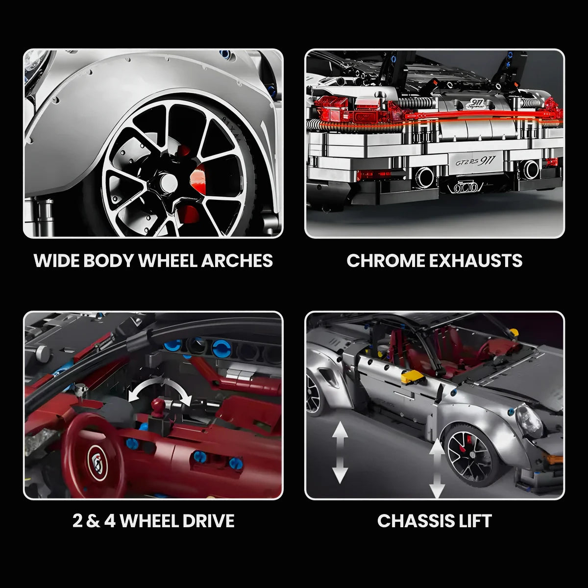 Remote Controlled GT2 RS | 3390pcs