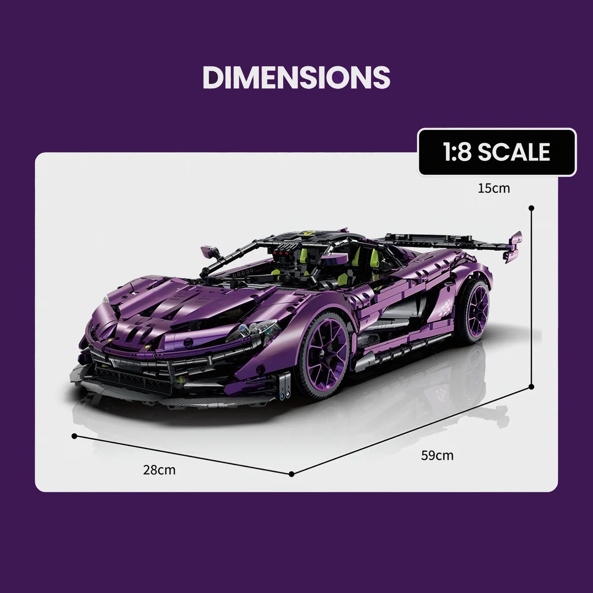 Satin Purple P1 GTR | 3568pcs