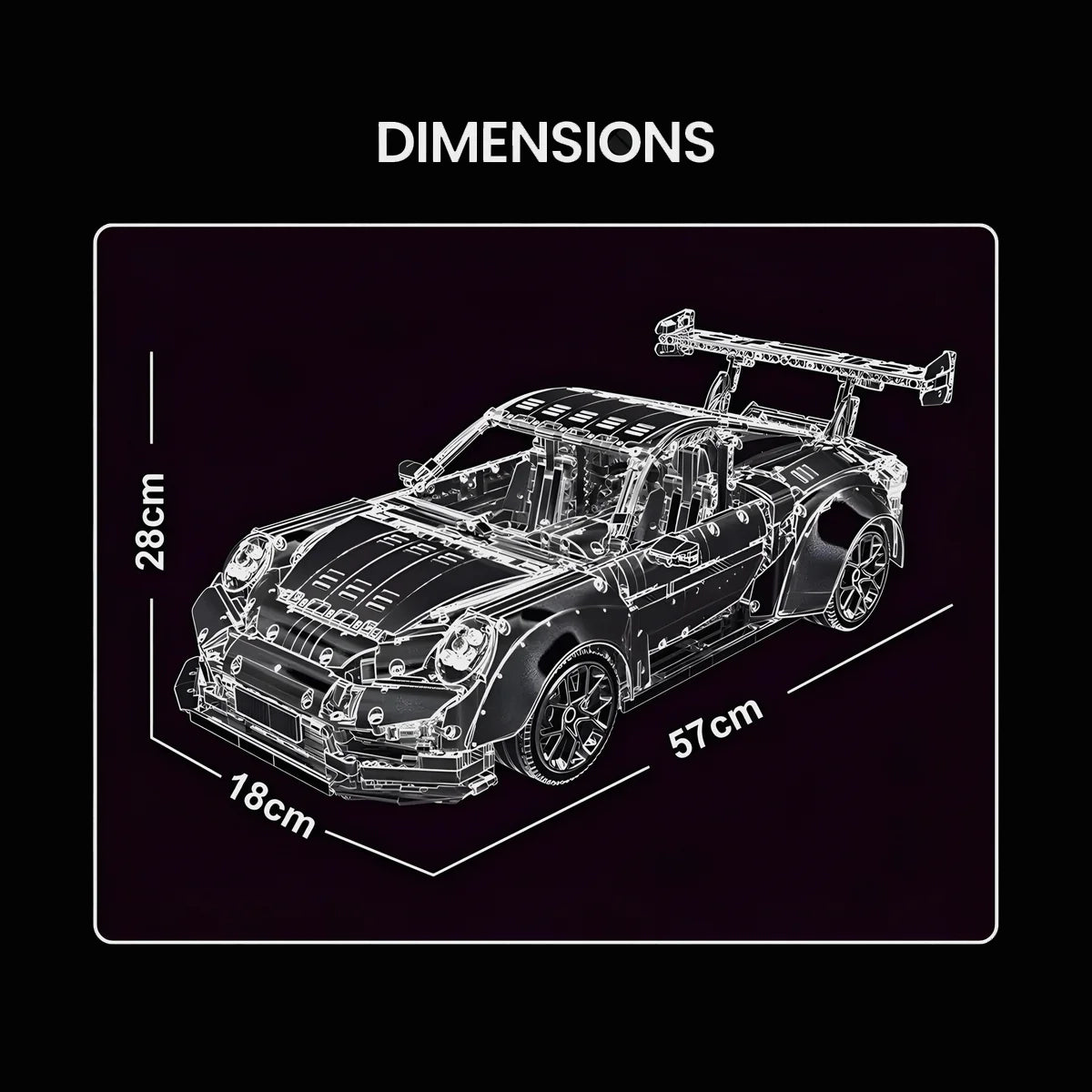 Remote Controlled GT2 RS | 3390pcs