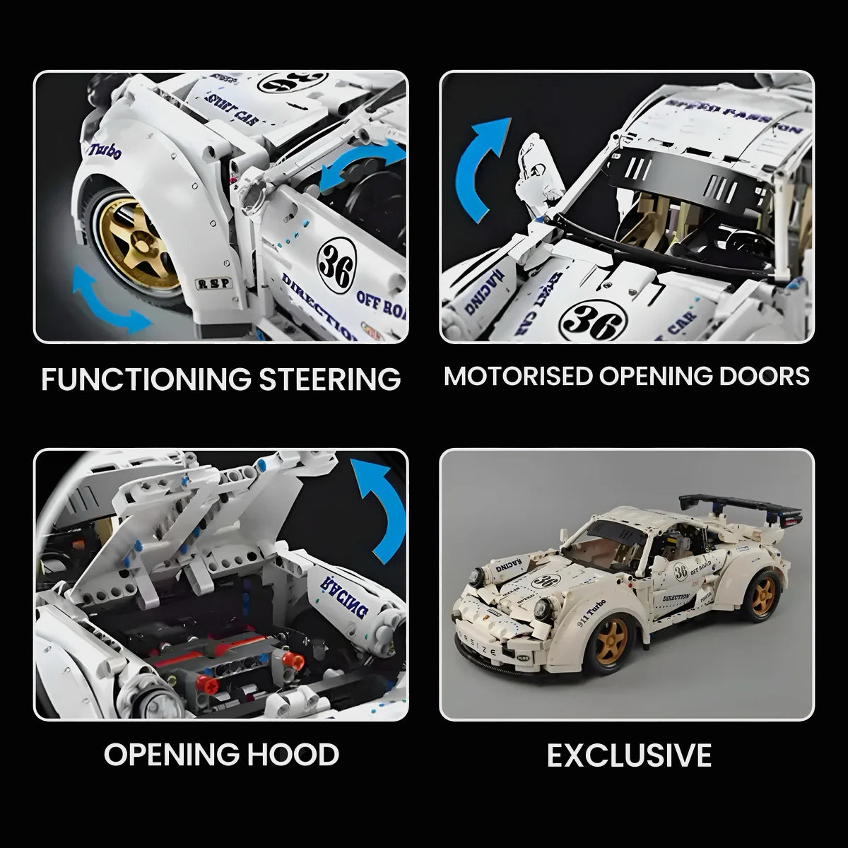 Remote Controlled GT2 RS Widebody | 2126pcs