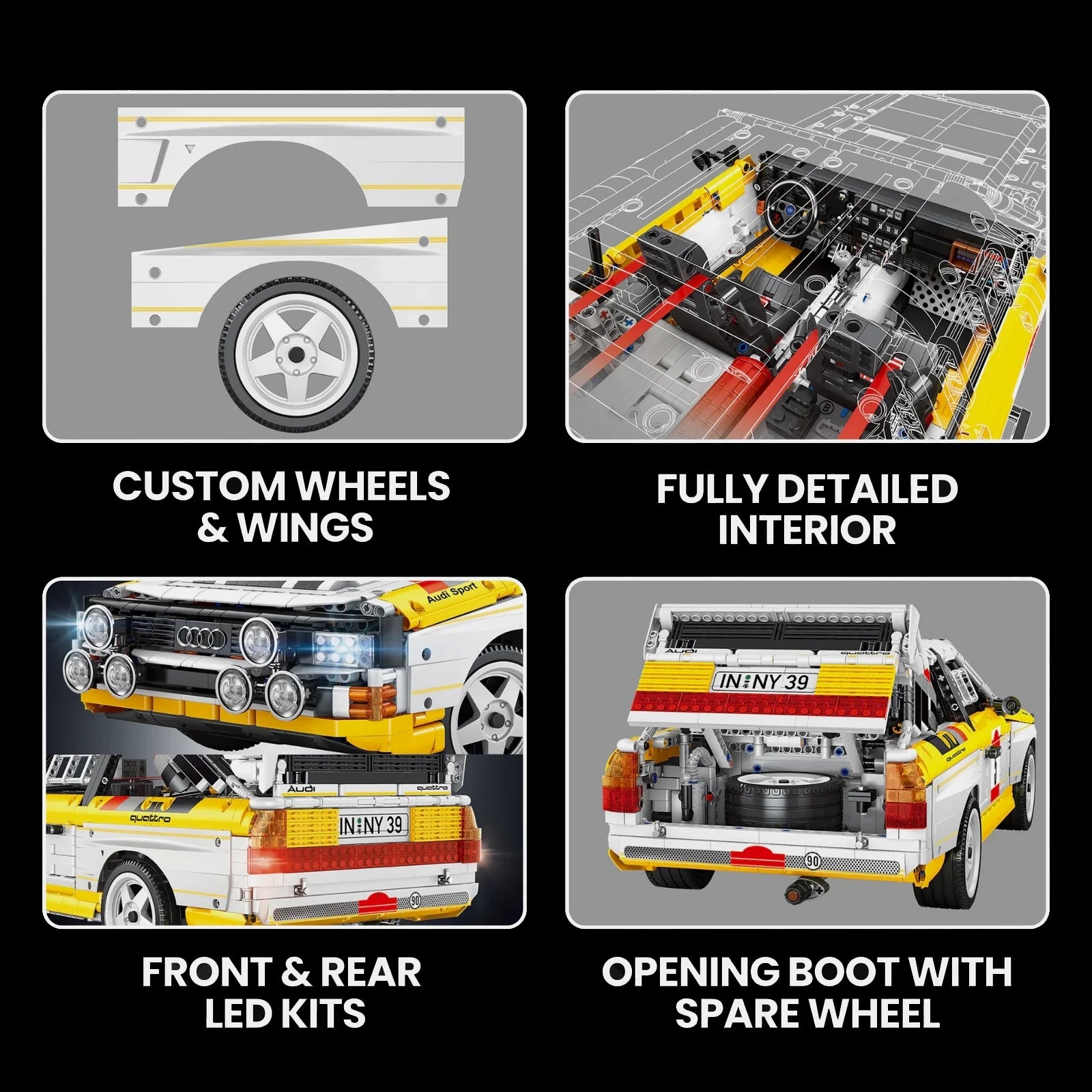 Audi Rally Quattro Group B 1984 | 3886pcs