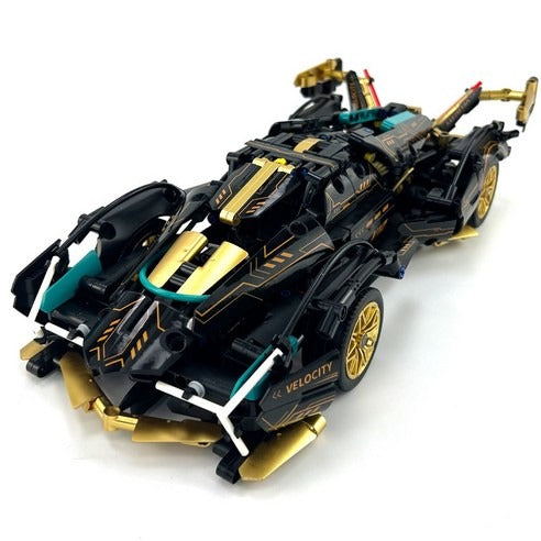 Super Sports Cars Model Sets - 1314 PCS Black Gold
